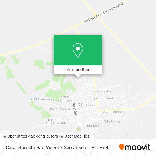 Casa Floresta São Vicente map