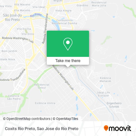 Coxits Rio Preto map