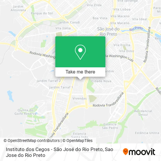 Instituto dos Cegos - São José do Rio Preto map