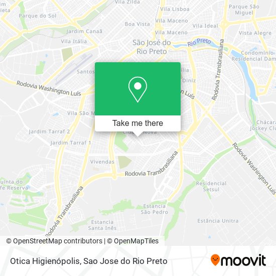 Otica Higienópolis map
