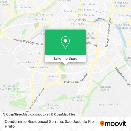 Condomínio Residencial Serrano map