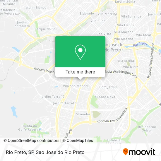 Rio Preto, SP map