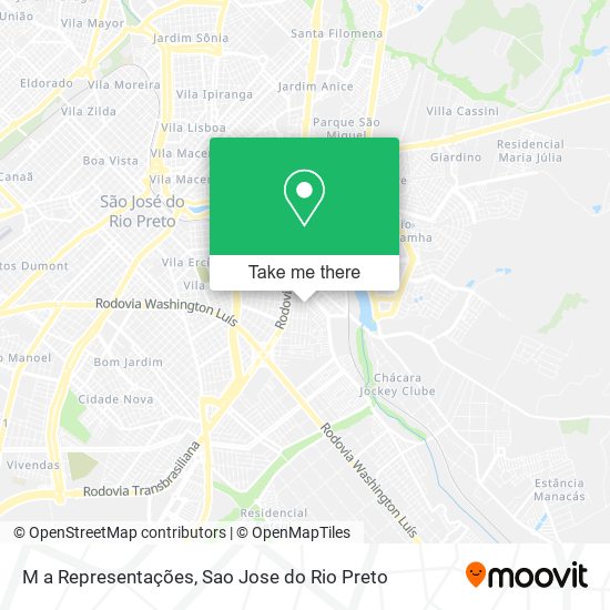 M a Representações map
