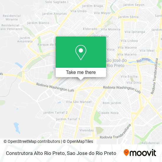 Construtora Alto Rio Preto map