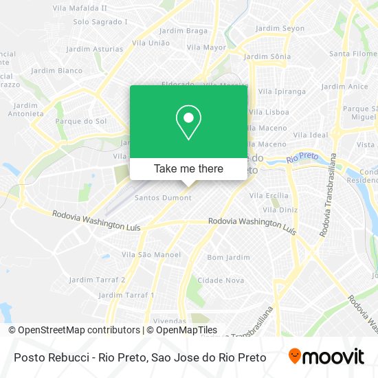 Posto Rebucci - Rio Preto map