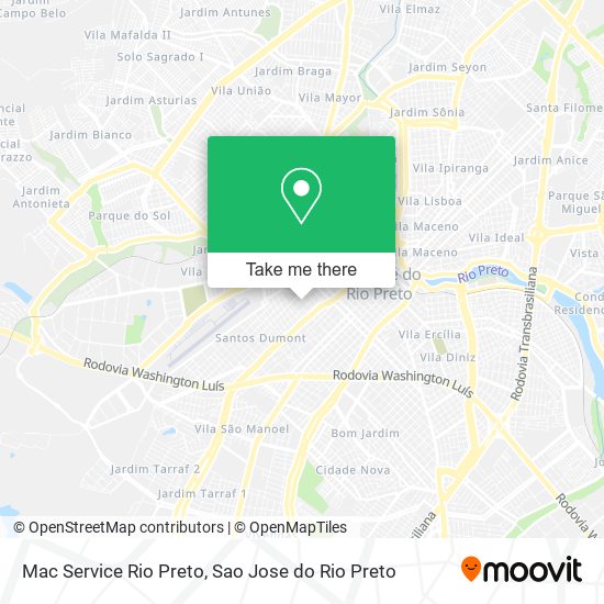 Mac Service Rio Preto map