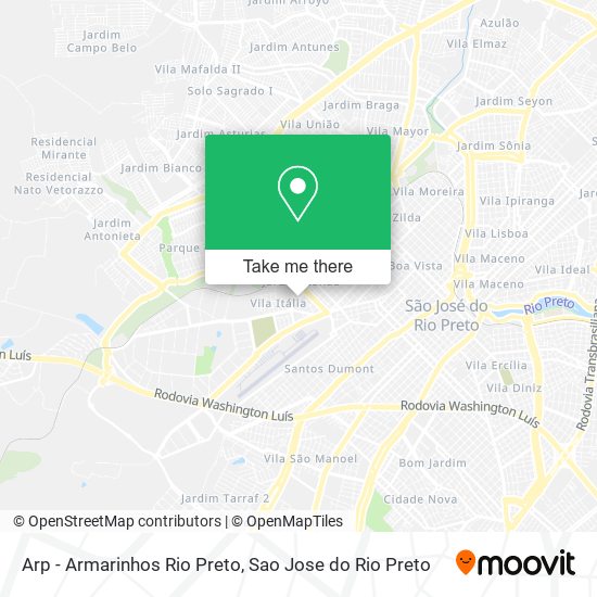 Arp - Armarinhos Rio Preto map