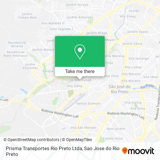Prisma Transportes Rio Preto Ltda map