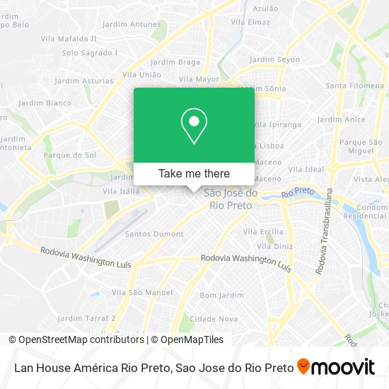 Lan House América Rio Preto map