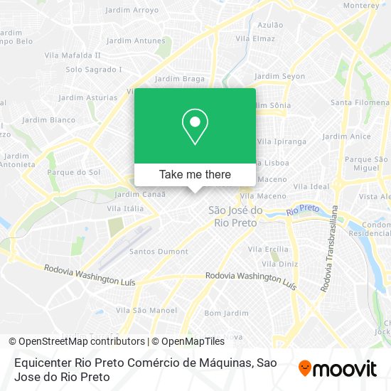 Equicenter Rio Preto Comércio de Máquinas map