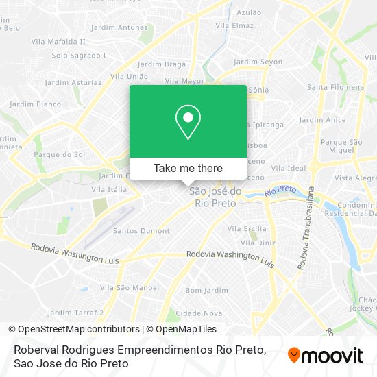 Roberval Rodrigues Empreendimentos Rio Preto map