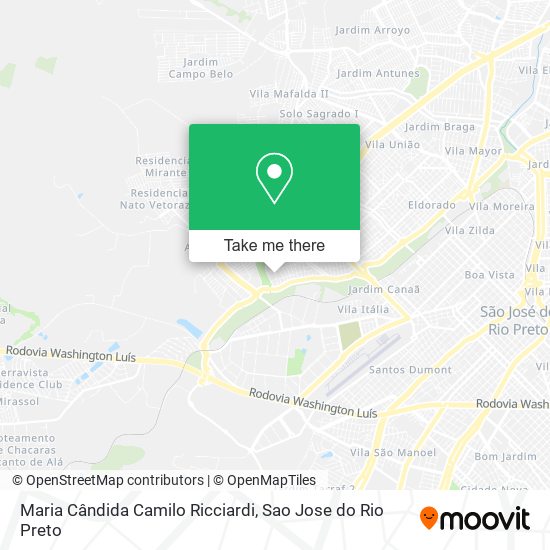 Maria Cândida Camilo Ricciardi map