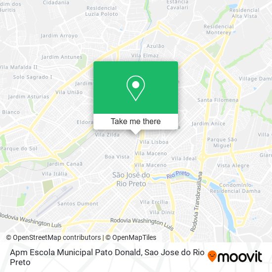 Apm Escola Municipal Pato Donald map