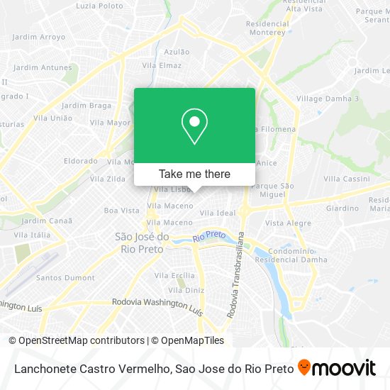 Lanchonete Castro Vermelho map