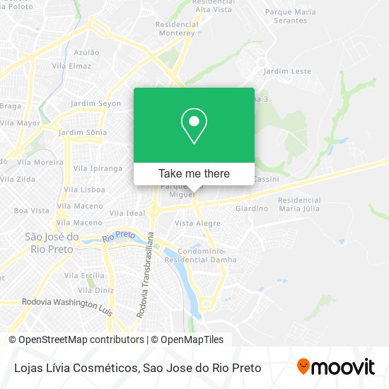 Lojas Lívia Cosméticos map