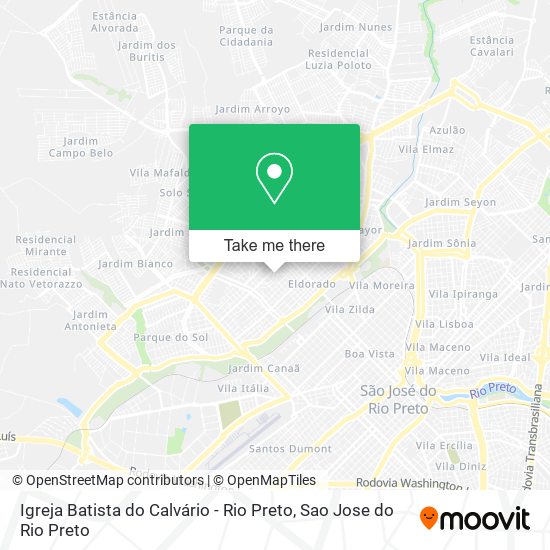 Igreja Batista do Calvário - Rio Preto map