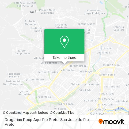 Drogarias Poup Aqui Rio Preto map