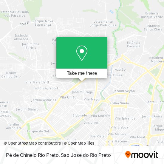 Pé de Chinelo Rio Preto map