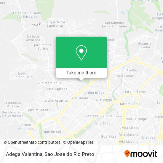 Adega Valentina map