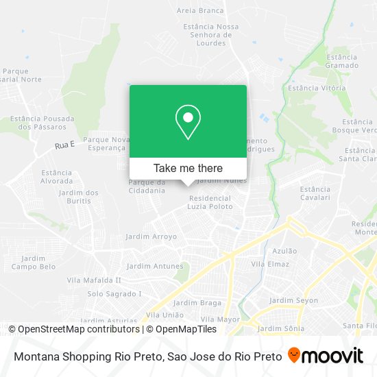 Montana Shopping Rio Preto map