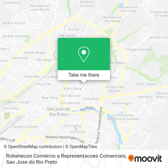 Mapa Robenecon Comércio e Representacoes Comerciais