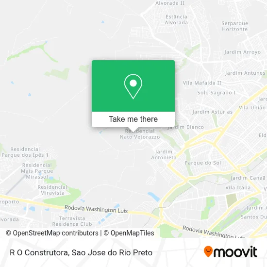 R O Construtora map
