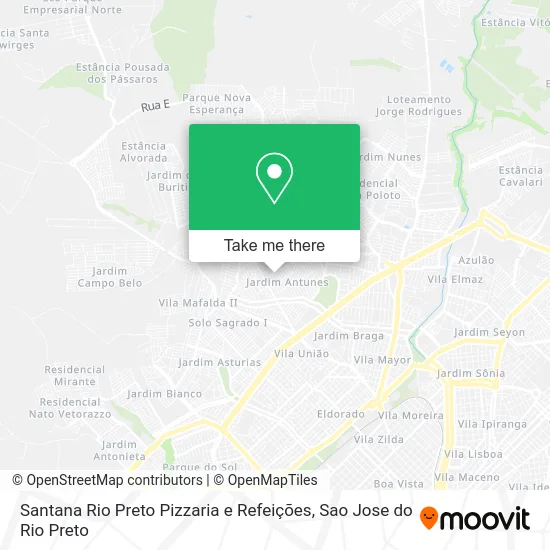 Santana Rio Preto Pizzaria e Refeições map