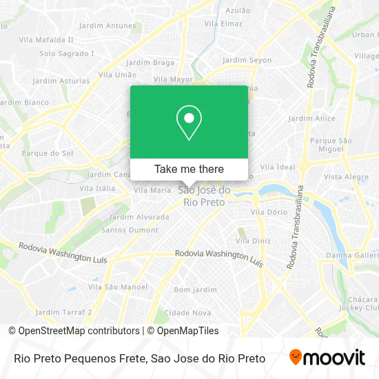 Rio Preto Pequenos Frete map