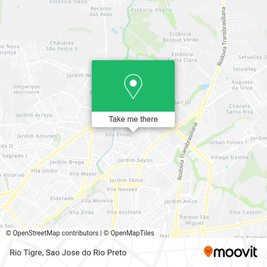 Rio Tigre map
