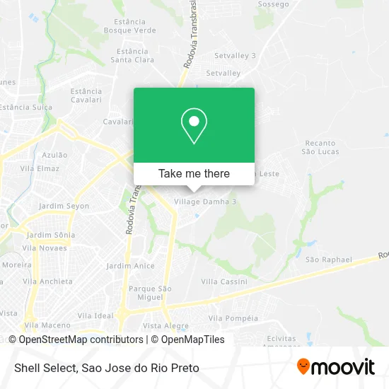 Shell Select map