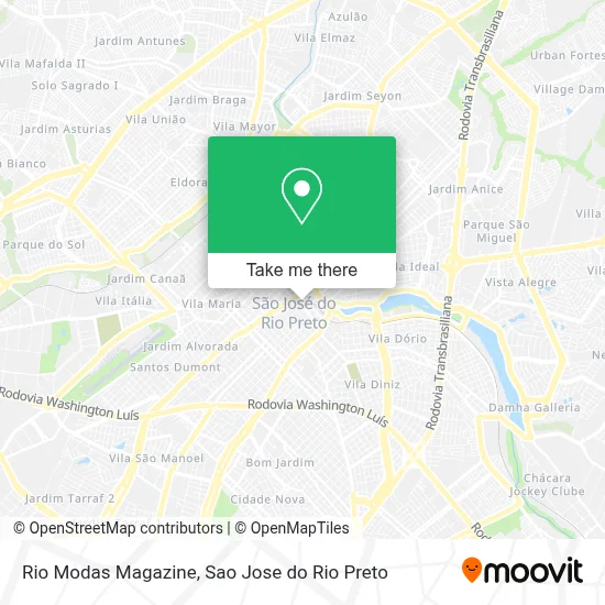 Rio Modas Magazine map