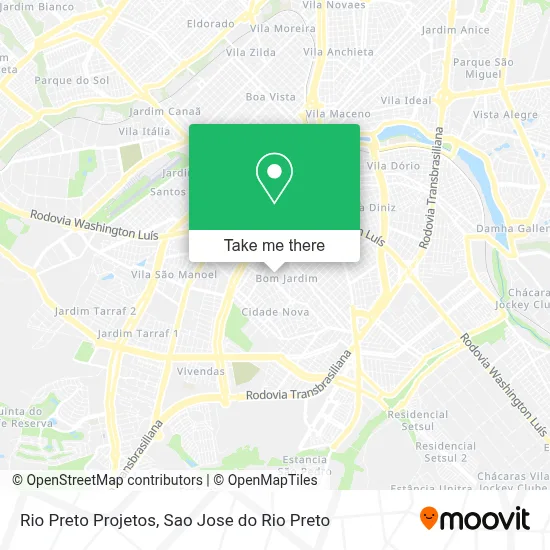 Rio Preto Projetos map