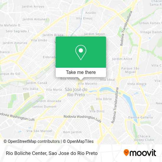 Rio Boliche Center map
