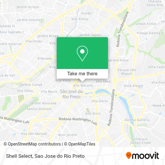 Shell Select map