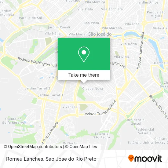 Romeu Lanches map