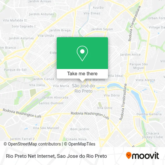 Rio Preto Net Internet map