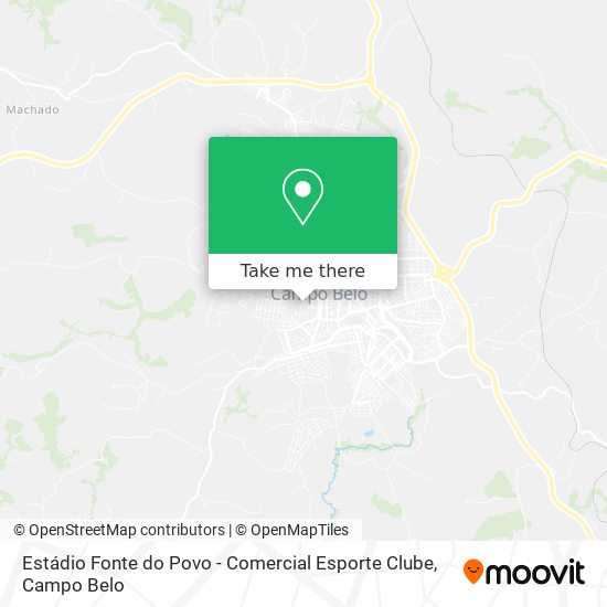 Estádio Fonte do Povo - Comercial Esporte Clube map
