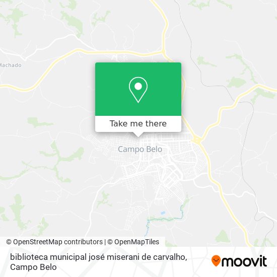 biblioteca municipal josé miserani de carvalho map