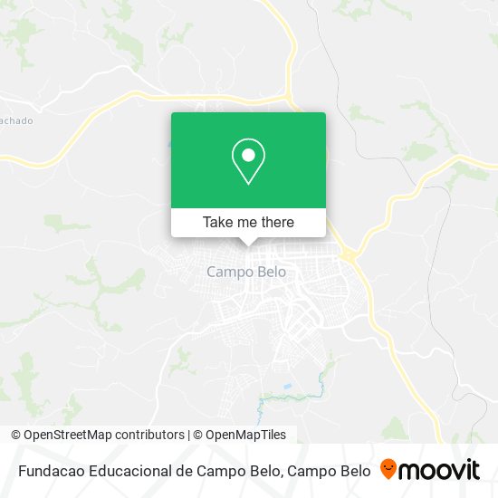 Fundacao Educacional de Campo Belo map