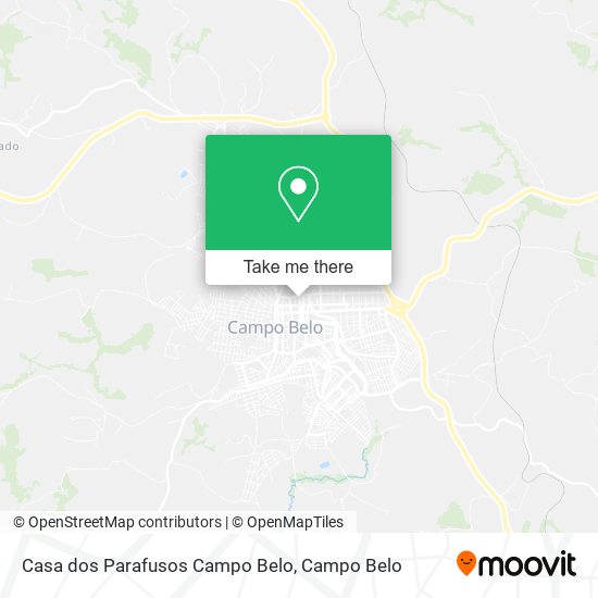 Mapa Casa dos Parafusos Campo Belo