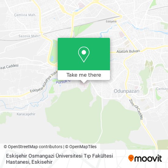 Eskişehir Osmangazi Üniversitesi Tıp Fakültesi Hastanesi map