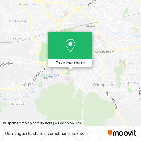 Osmangazi hastanesi yemekhane map