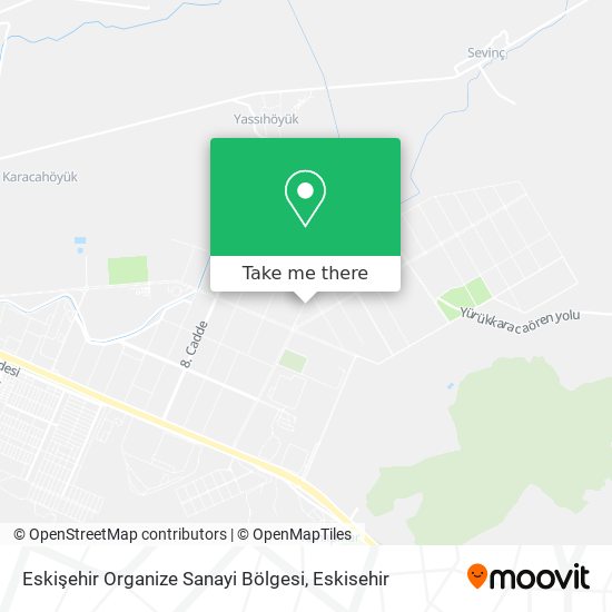 Eskişehir Organize Sanayi Bölgesi map