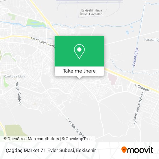 Çağdaş Market 71 Evler Şubesi map