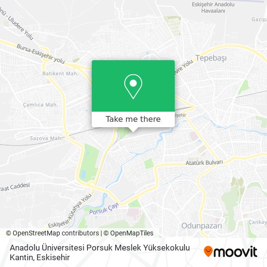 Anadolu Üniversitesi Porsuk Meslek Yüksekokulu Kantin map