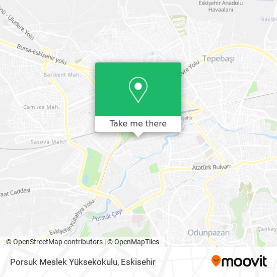 Porsuk Meslek Yüksekokulu map