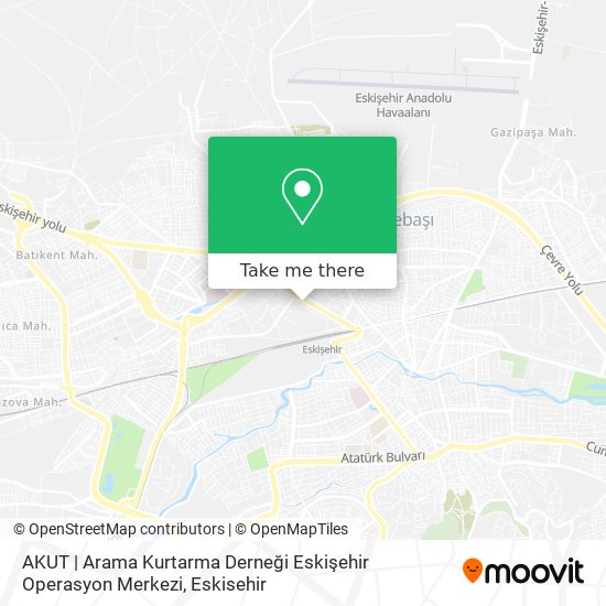 AKUT | Arama Kurtarma Derneği Eskişehir Operasyon Merkezi map