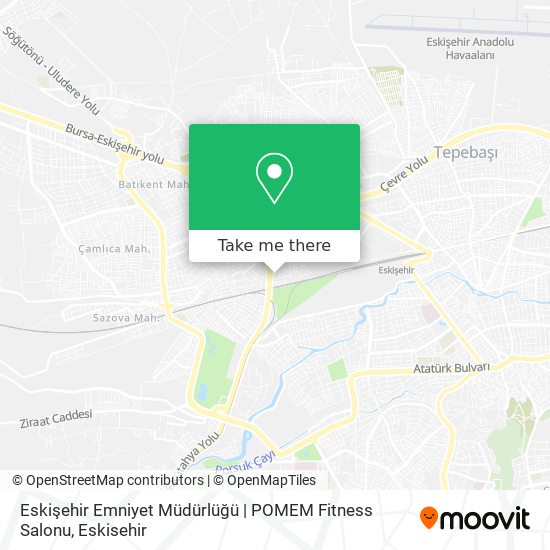 Eskişehir Emniyet Müdürlüğü | POMEM Fitness Salonu map