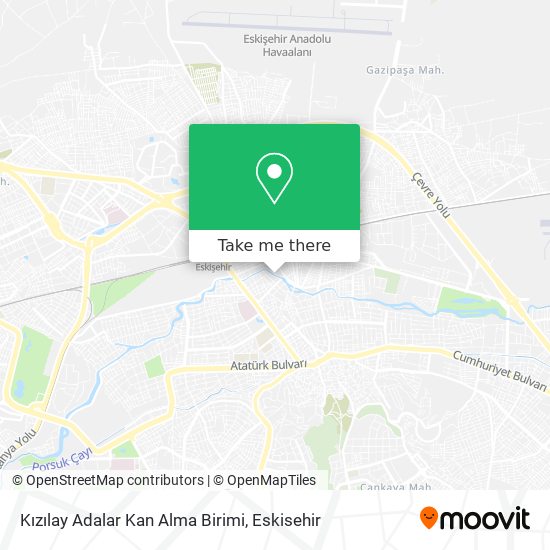 Kızılay Adalar Kan Alma Birimi map