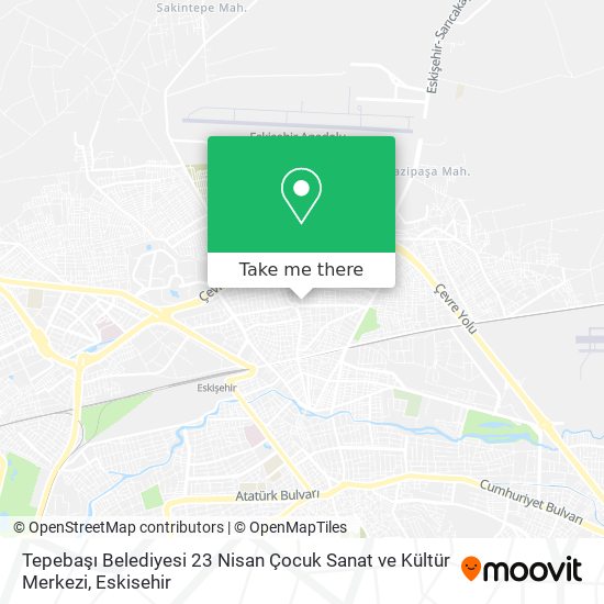 Tepebaşı Belediyesi 23 Nisan Çocuk Sanat ve Kültür Merkezi map